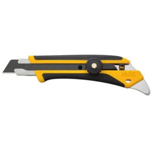 OLFA L-5 18mm Heavy-Duty Fiberglass Utility Knife with Multi-Pick – Ratchet Lock Snap Blade