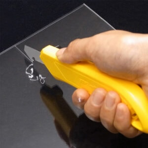 OLFA PC-L Plastic & Laminate Cutter – Tungsten Steel Scoring Knife