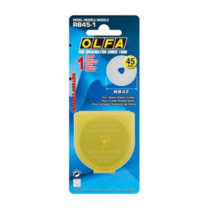 OLFA RB45-1 45mm Replacement Rotary Blade – Precision Cutting for Fabric, Vinyl, Leather & More
