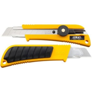 OLFA L-2 Classic 18mm Heavy-Duty Utility Knife with Rubber Grip – Snap Blade Cutter