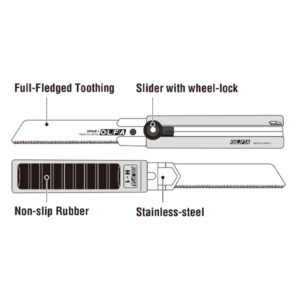 OLFA HSW-1 Extra Heavy-Duty Utility Saw Cutter with Soft Rubber Grip