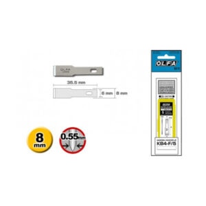 OLFA KB4-F/5 Chisel Blades (5-Pack) – Precision Art & Carving Blades for AK-4 Knife