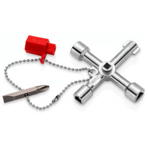 Knipex 00 11 03 Control Cabinet Key – Multi-Function Utility Key (76 mm)