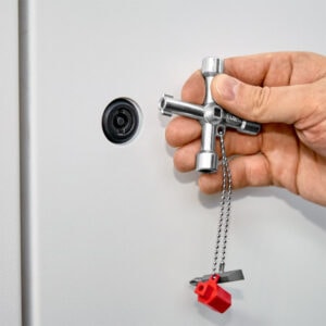 Knipex 00 11 03 Control Cabinet Key – Multi-Function Utility Key (76 mm)