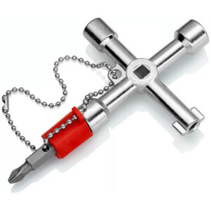 Knipex 00 11 03 Control Cabinet Key – Multi-Function Utility Key (76 mm)