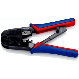 Knipex 97 51 10 Crimping Pliers for RJ11/12 & RJ45 Western Plugs – 190 mm