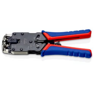 Knipex 97 51 12 Crimping Pliers for Western Plugs RJ10 / RJ11 / RJ12 / RJ45 – 200 mm