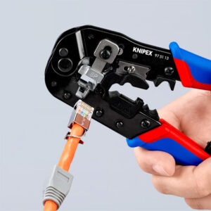Knipex 97 51 13 Crimping Pliers for RJ45 (8P8C) Western Plugs – 190 mm
