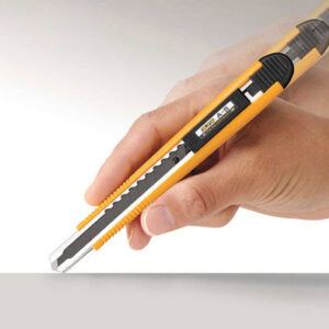 OLFA A-5 9mm Utility Knife – One Way Blade Locking System with ABB Excel Black Blade