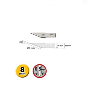 OLFA KB4-S/5 Precision Blades – 23° Angled Spare Blades for AK-4 Knife (Pack of 5)