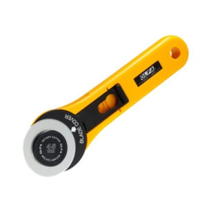 OLFA 45mm RTY-2/G Straight Handle Rotary Cutter – Tungsten Steel Blade for Fabric, Quilting & Crafting