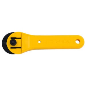 OLFA 45mm RTY-2/G Straight Handle Rotary Cutter – Tungsten Steel Blade for Fabric, Quilting & Crafting