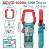 TOTAL DC/AC Clamp Meter 1000A TRMS 6000 Counts (TMT7610002)