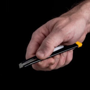 OLFA 180 Black 9mm Precision Snap-Off Knife – Metal Handle Multi-Purpose Cutter