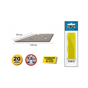 OLFA CKB-2 Replacement Blades – Stainless Steel Kiridashi Style Blades for CK-2 (2 Pack)