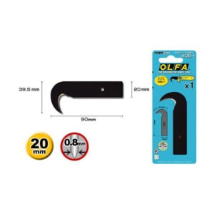 OLFA HOB-1 Spare Hook Blade – Replacement Blade for HOK-1 Cutter