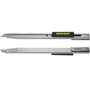 OLFA SVR-2 Standard Duty 9mm Cutter – Stainless Steel Utility Knife with Slide Lock