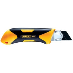OLFA XH-1 25mm Extra Heavy-Duty Cutter – X-Design Ratchet Lock Snap Knife with X-Grip