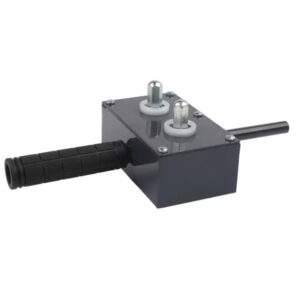 Heavy-duty electrical switch box with handle, ideal for construction projects.