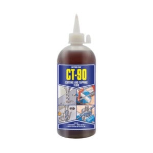 CT-90 cutting and tapping fluid bottle for construction and plumbing work at SAKR Building Materials.