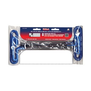 Exmark 8-piece key set for locksmith and security applications.