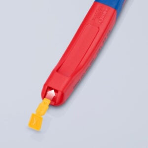 Red and yellow electrical tester pen from SAKR Building Materials, Lebanon.
