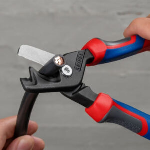 Heavy-duty bolt cutter from SAKR Building Materials, ideal for cutting thick metal and rebar.