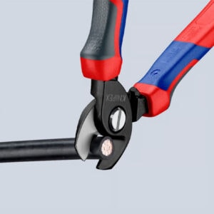 Heavy-duty wire stripper tool from Knipex, ideal for electrical work and cable preparation.
