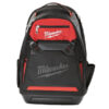 Milwaukee backpack for tools, durable construction, ideal for construction and electrical work.