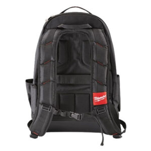 High-quality Milwaukee backpack for tools and accessories, durable construction for professional use.