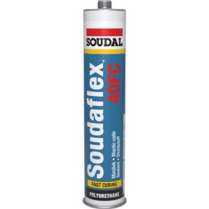 Soudal Soudaflex 40FC Polyurethane Sealant, fast curing, for construction and sealing tasks.