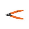 Truper diagonal cutting pliers with orange handles for electrical and construction work.