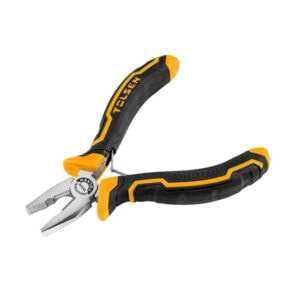 Heavy-duty Teslen pliers with ergonomic black and yellow handles, ideal for construction and electri.