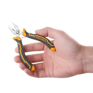 Telsen brand diagonal cutting pliers, professional hand tool for electrical and construction work.