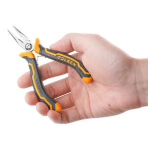 TALSEN precision needle nose pliers for electrical work, durable and ergonomic design.