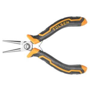 TELSEN precision needle nose pliers for electrical and craft work, ergonomic grip, durable steel con.
