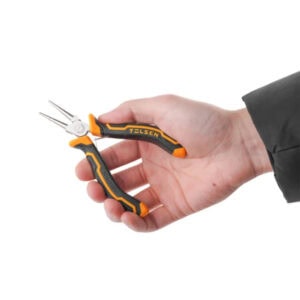 Telson precision needle nose pliers for electrical work, durable and ergonomic design.