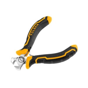 Adjustable wrench with black and yellow handles, branded TESEN, suitable for plumbing and constructi.