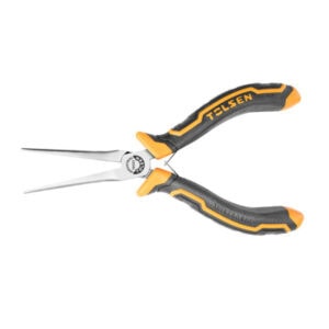 TOLSEN needle nose pliers, professional hand tool for electrical and plumbing work, durable and ergo.