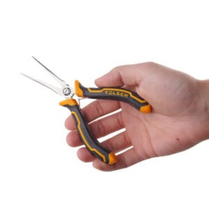 Telsen precision cutting pliers, ergonomic hand tool for electrical and construction work, available.
