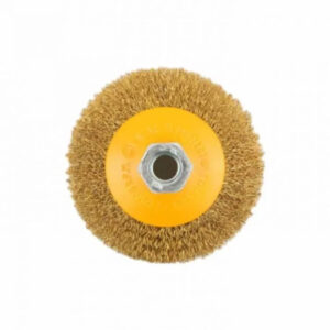 SAKR Building Materials wire brush wheel for power tools, durable and versatile.