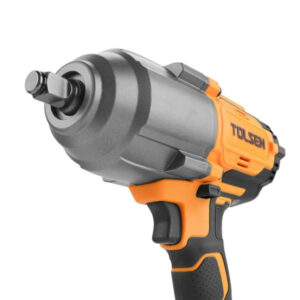 Tolsen cordless impact wrench, power tool for construction and repair tasks.