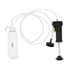 Portable siphon pump for liquids, ideal for plumbing and construction tasks.