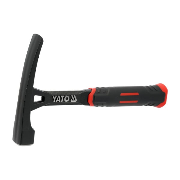 Heavy-duty YATO hammer with ergonomic handle for construction and DIY projects.