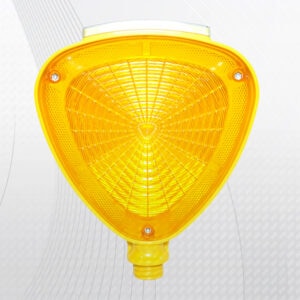 Yellow warning or indicator light for construction or safety equipment from SAKR Building Materials,.