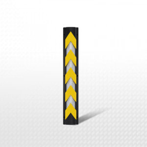 STOP Sign Post with Yellow and Black Arrows, SAKR Building Materials, Lebanon.
