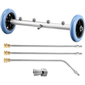 16-Inch Undercarriage Pressure Washer Cleaner with Extension Wands & Garden Hose Adapter