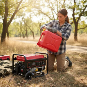 Jadever Plastic Drum 20L with Lid – Red (JDQY2320)