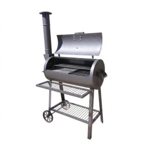 SAKR Building Materials charcoal barbecue grill for outdoor cooking and grilling. Durable steel cons.