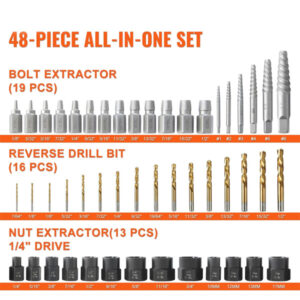 Bolt & Screw Extractor Set 48PCs